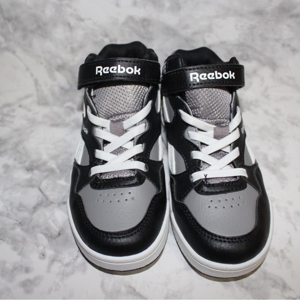 Reebok Kids Black and Gray Athletic Sneakers